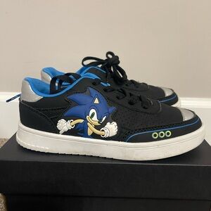 Sonic the Hedgehog Kids Black and Blue Sneakers